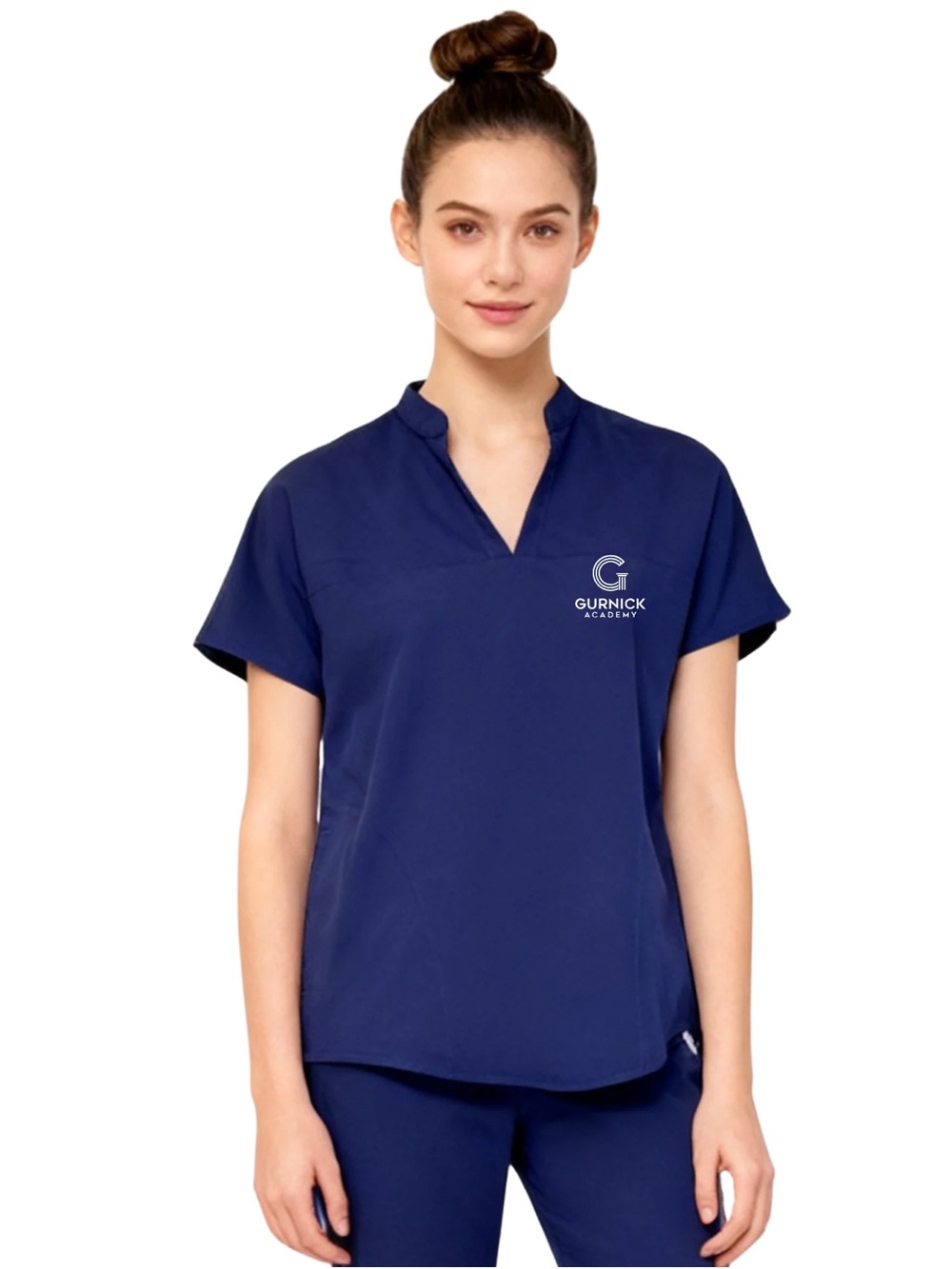 Medium Gurnick Academy Short Sleeve Scrub Top